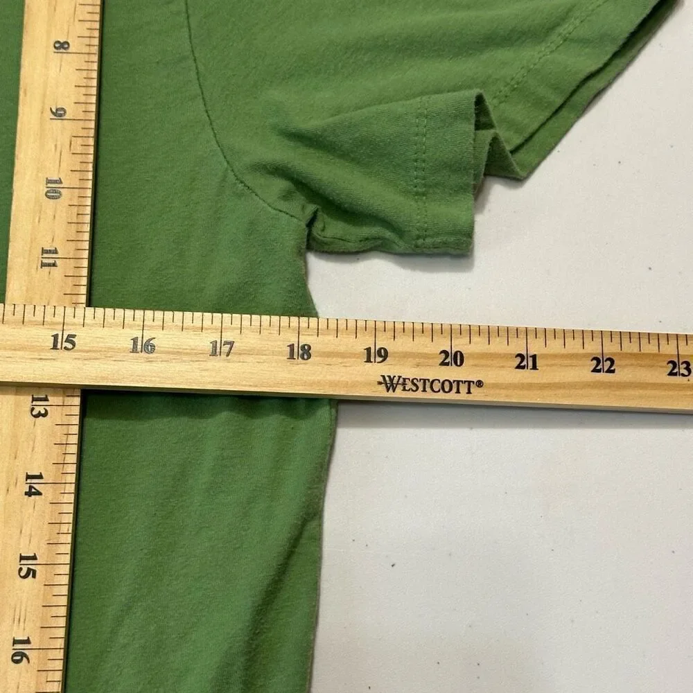 Champion Short Sleeve Green T-Shirt Happy Face | Men Size Medium - Picture 9 of 9